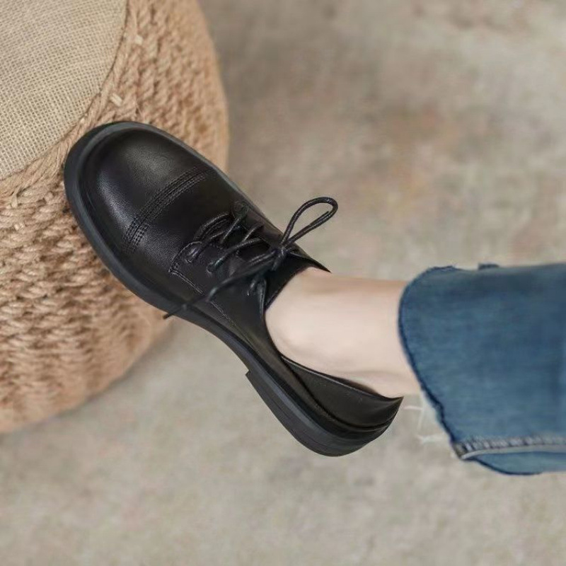 Women's Dress Shoes:Fashion Simple Design Flat Bottom Comfort Work Commuter Versatile Leather Shoes Loafers Shoes,Black/Brown,Free shipping