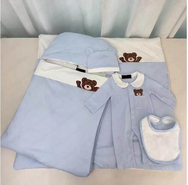 Baby Designer newborn boys and girls baby climbing wear Simple longsleeved cotton onesie sleeping bag fivepiece hip hop climbing suit W251018