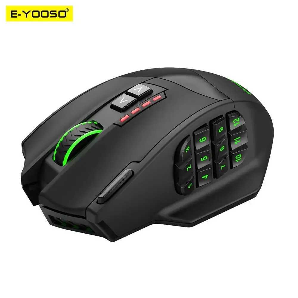 E-YOOSO X-33 RGB USB 2.4G Wireless Mouse 16000 DPI 16 Buttons Programmable Game Optical Mice for Computer PC Laptop R250522