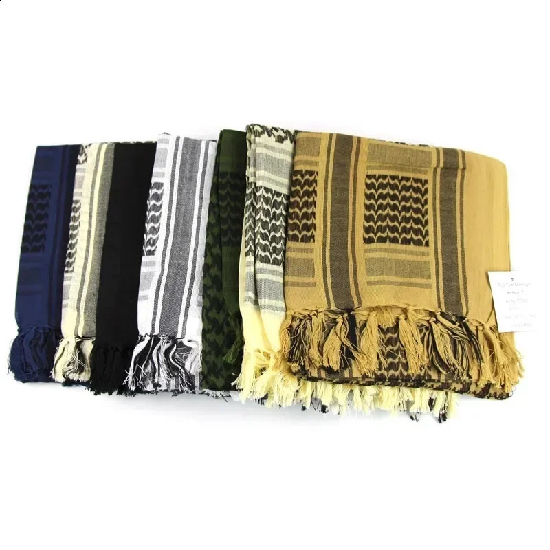 Unisex Thickened Scarf Shawl Warm Arab Scarf Desert Keffiyeh Scarves Men Women Cotton Lightweight Windproof Hiking Neck Cover 241116