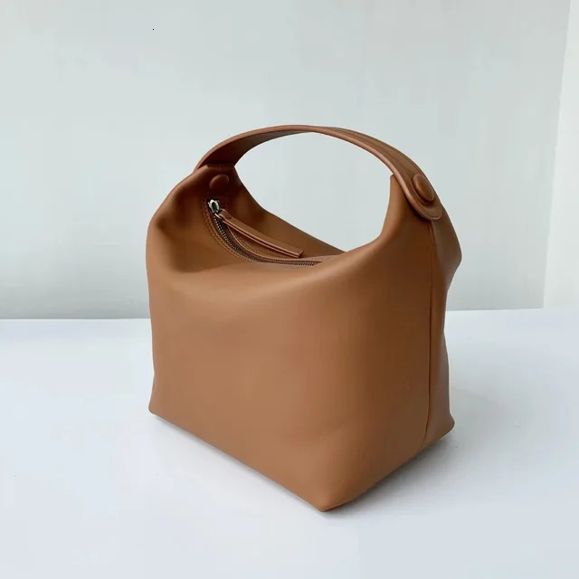 Top Layer Cow Leather Women Handbag Lunch Box Shaped Mini Square Pillow Bags Genuine Leather Check BagVoyage
