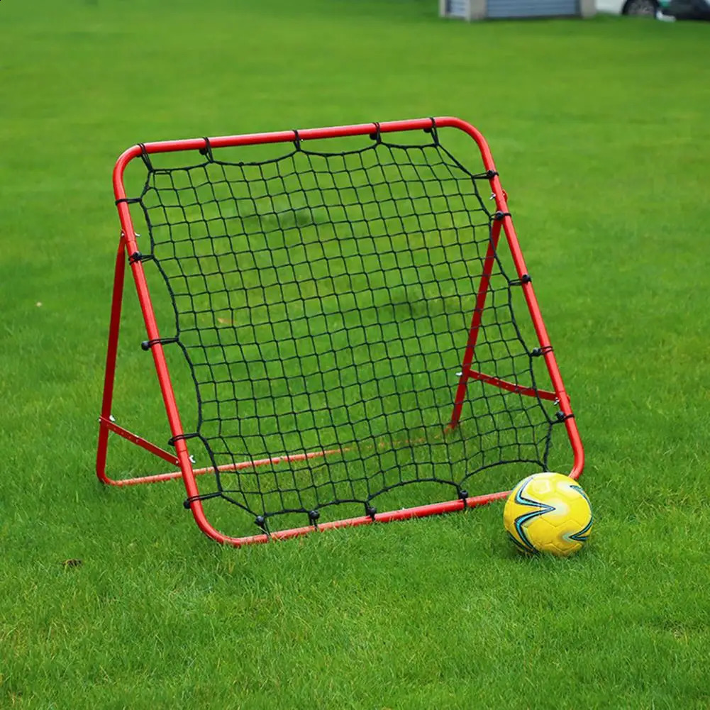 Portable Soccer Rebounder Soccer Training Equipment Adjustable Angle Soccer Rebounder Net with 20 Elastic Ropes for Beginner 241113