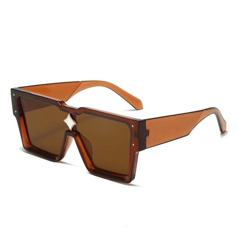 Top Cyclone Men and Women Fashion Large Frame Square mens sunglass Oversized Glasses sunglasses Vintage eyeglass Z260307