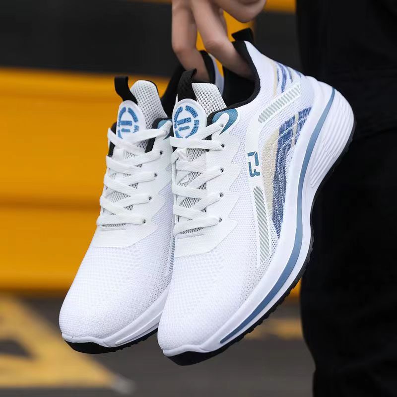 Sports New Spring Versatile High Rise Trendy Mesh Men's Breathable Running Ultra Light Shoes