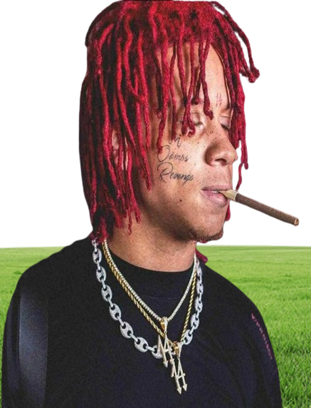 14 digital Pendant Trippie Redd Rapper Hip hop Zircon Necklace