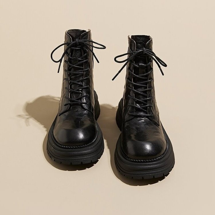 Women's Boots:Fashion Design Handsome Sexy Style Spicy Girl Martin 2024 Winter Vintage Versatile Short Boots Hot Sale,Black/Brown,Free shipping 7