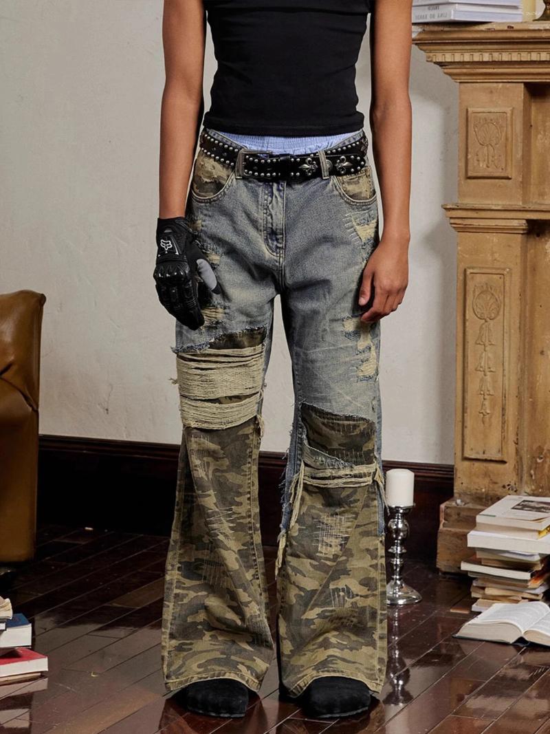 2025 S Fashion Designer Men S Jeans High End Straight Leg Pants Ripped Ing Design Trend Personality Fashion High Street Style