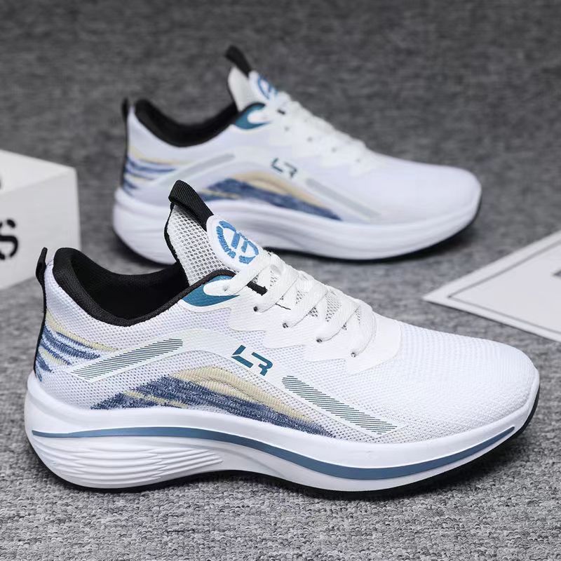 Sports New Spring Versatile High Rise Trendy Mesh Men's Breathable Running Ultra Light Shoes
