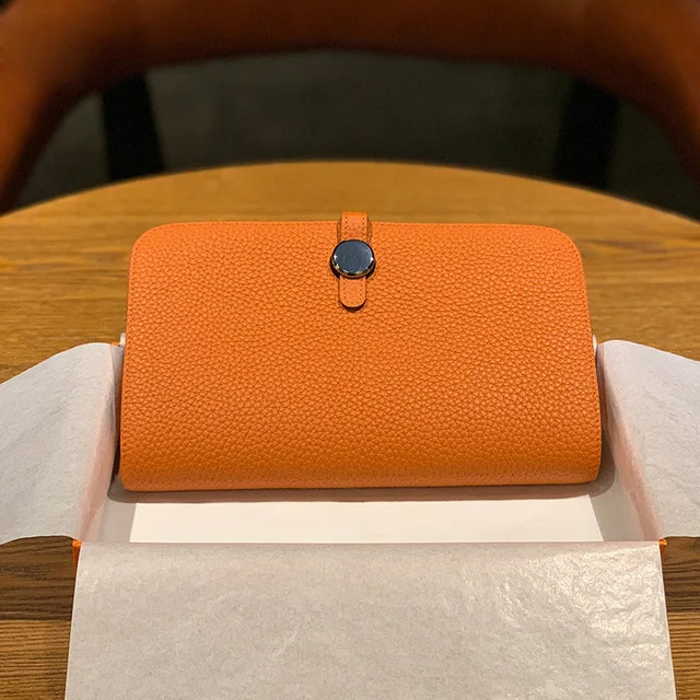 Donna-In Wallet For Women Card Holders Coins Phone Passport Purses Genuine Leather New Summer Leather