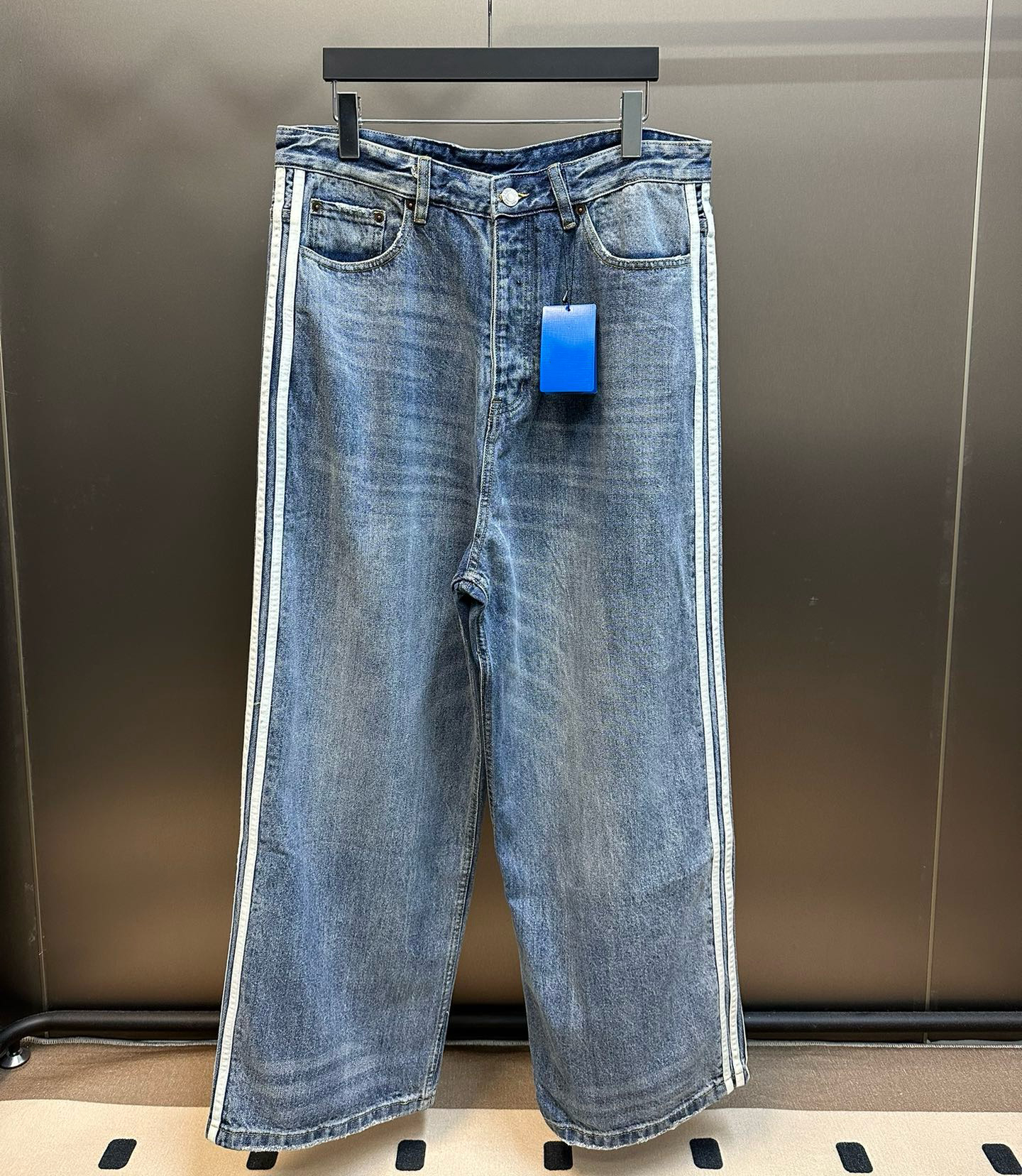Men's Plus Size Pants 2024ss Unwashed Selvedge Mens Raw Denim Jeans Indigo Small Quantity Wholesale Price Japanese Style Cotton Japan RED 4T6