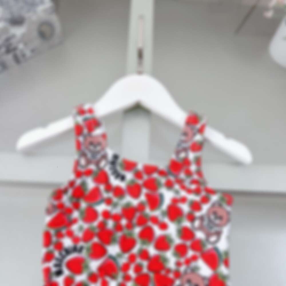Summer Girls Brand One-pieces Bikini Swimsuit Letters Printed Kids Toddlers Bathing Suits Baby Girl Beach Swimwear Children Swimming Wear 1-12 Years 1