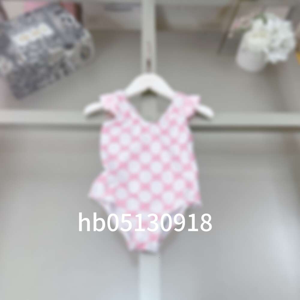 Summer Girls Brand One-pieces Bikini Swimsuit Letters Printed Kids Toddlers Bathing Suits Baby Girl Beach Swimwear Children Swimming Wear 1-12 Years 9