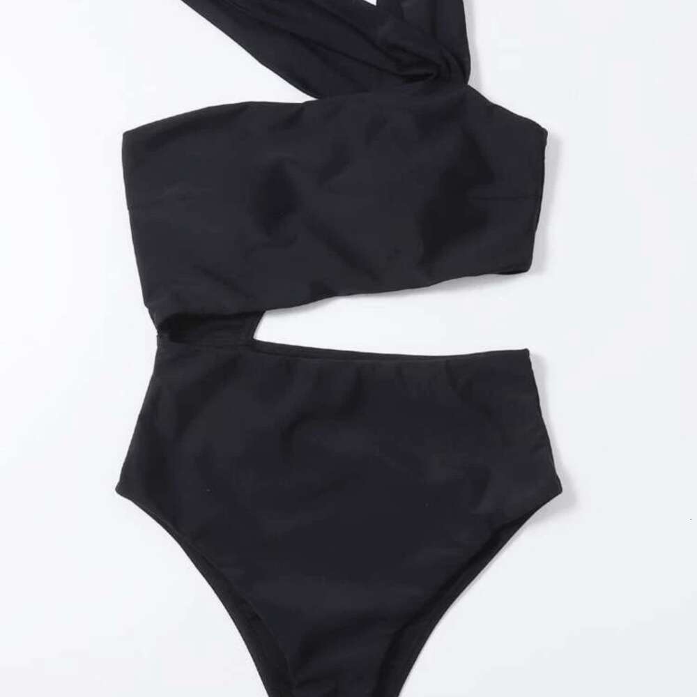 2024 New Swimming Suit Sexy Hollow Shoulder Tight One Piece Bikini F41730 94086