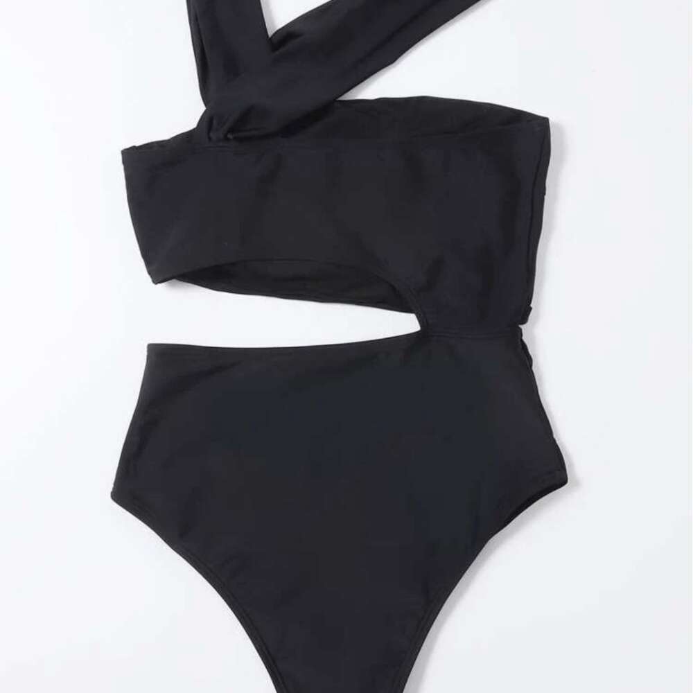 2024 New Swimming Suit Sexy Hollow Shoulder Tight One Piece Bikini F41730 94086