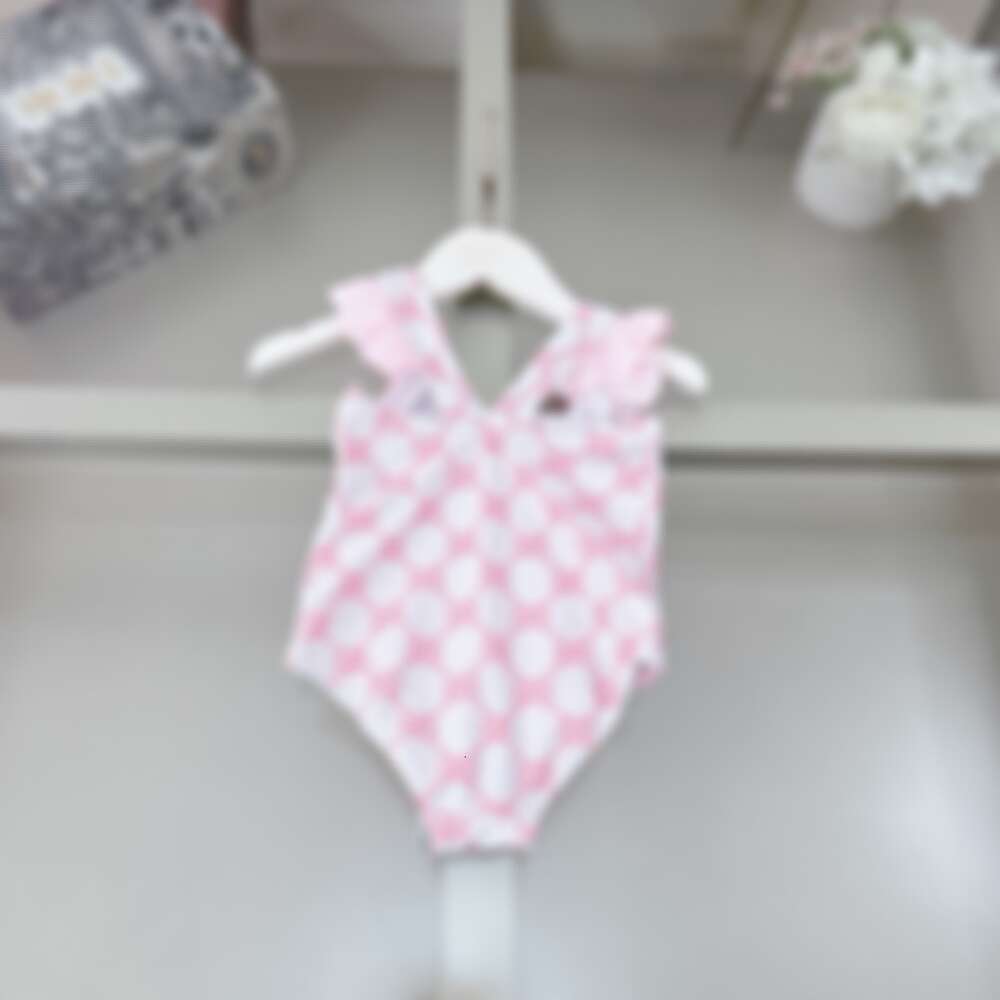 Summer Girls Brand One-pieces Bikini Swimsuit Letters Printed Kids Toddlers Bathing Suits Baby Girl Beach Swimwear Children Swimming Wear 1-12 Years 9