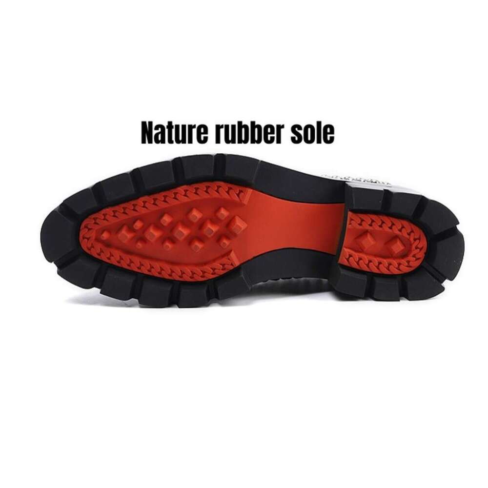 Men Formal Business Gneuine Leather Dress shoes Lace up cowhide Korean Metal Rivet Handmade Block Chaussure Homme