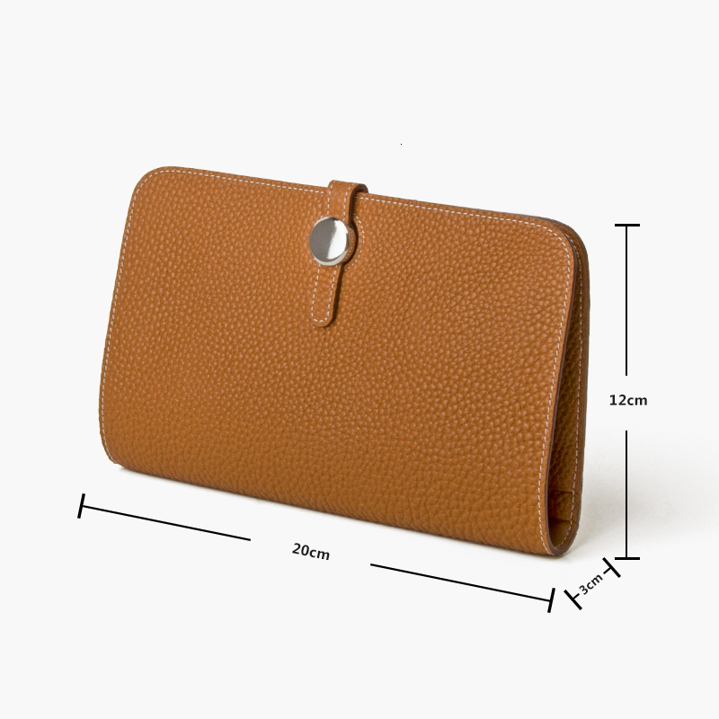 Donna-In Wallet For Women Card Holders Coins Phone Passport Purses Genuine Leather New Summer Leather