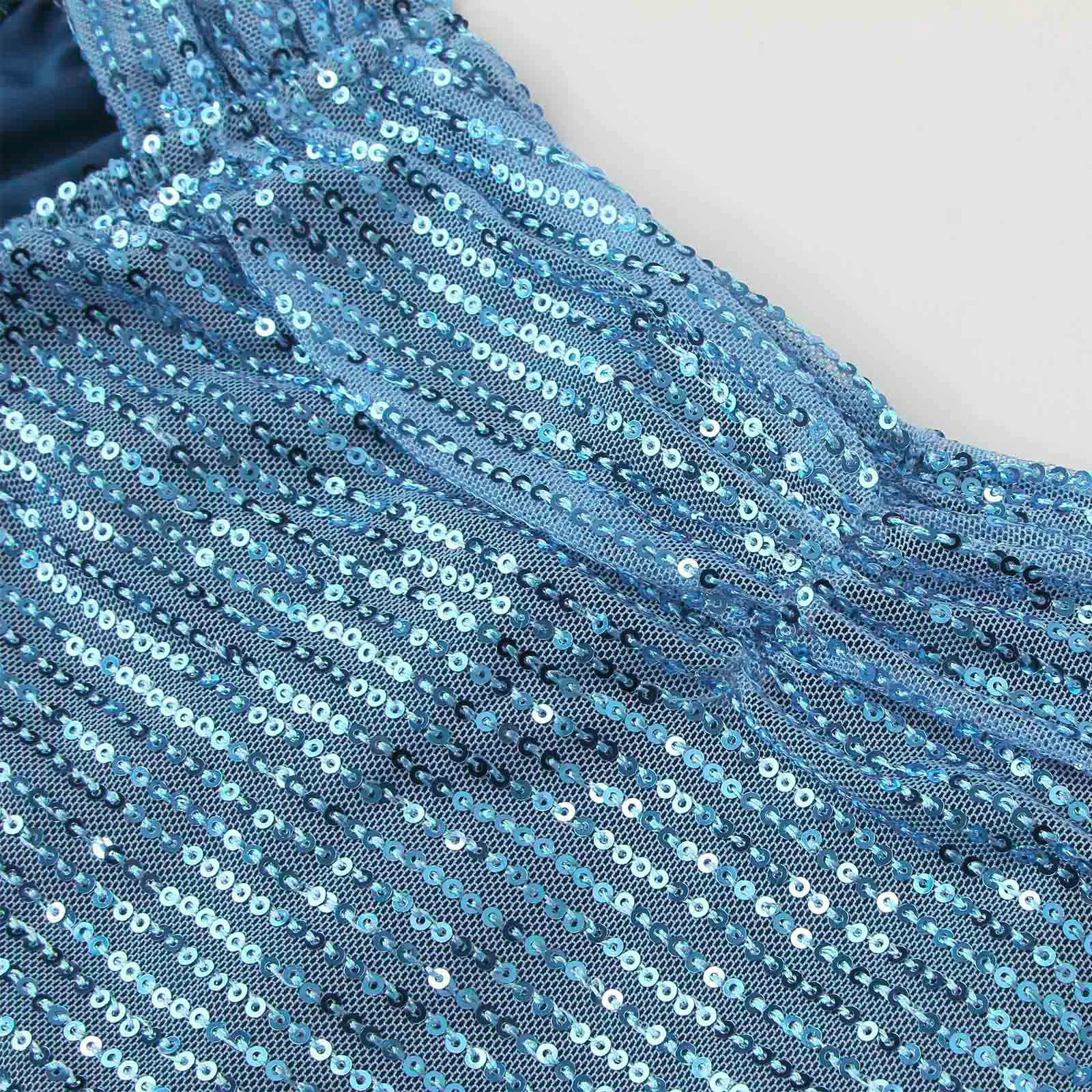 Party Dresses for Women Female Prom Dress With Sparkly Glitter Sequin Floorlength Slim Fit Wrap Hip 241116