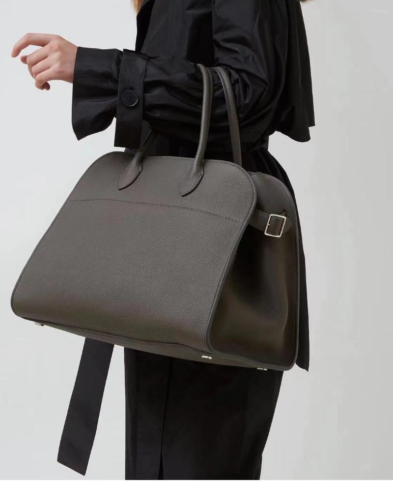 Evening Bags Handbag Cowhide High-Capacity Commuter Bag The Suede Soft