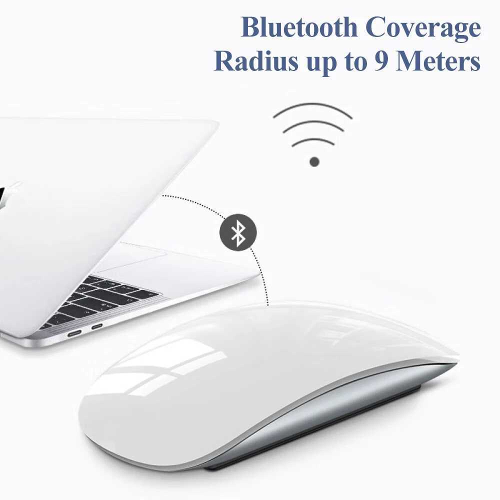 A quiet ultra-thin wireless touch mouse suitable for charging iPad/iPhone with a tablet/Book Pro/Book Air Y241116