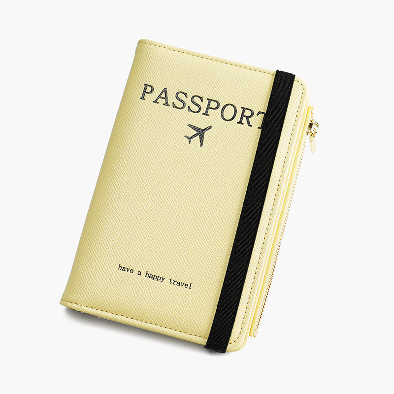 Anti theft brush fresh and minimalist passport book anti magnetic RFID no zipper card bag passport protection ticket holder