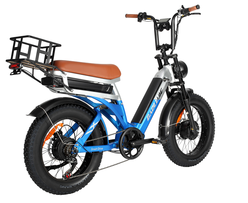 USA Stock 2000W Dual Motors Ebike 48V 30Ah (15ah+15ah Dual) Battery 28MPH Electric Bicycle 26" Fat Tire Shim 7 Speed Hydraulic Disc Brake 150 Mil