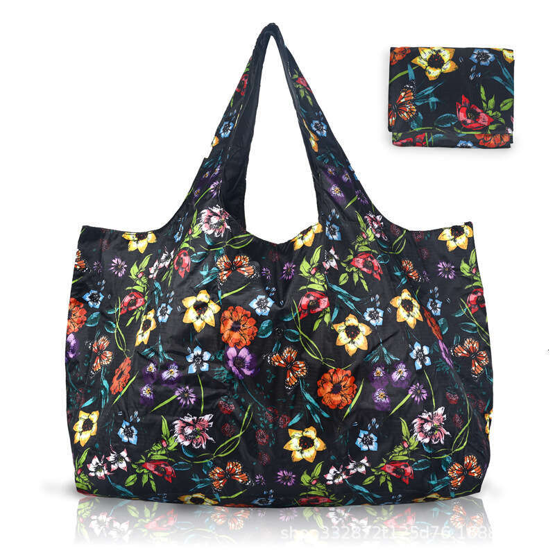 Large capacity eco-friendly shopping with waterproof women's travel foldable bag, convenient and easy to carry tote bag