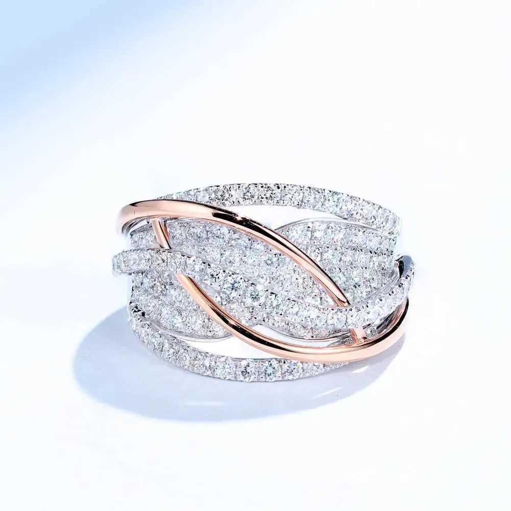 Womens rings exquisite handicrafts decorative sparkling rhinestone inlaid wedding rings La Knuckle rings bridal jewelryXJ250412