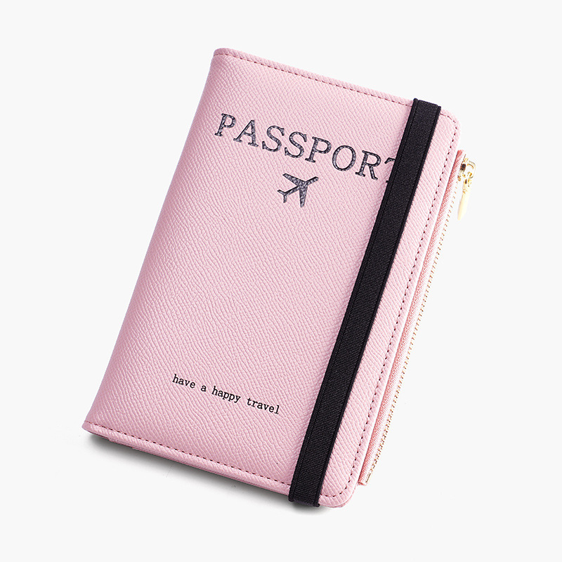 Anti theft brush fresh and minimalist passport book anti magnetic RFID no zipper card bag passport protection ticket holder