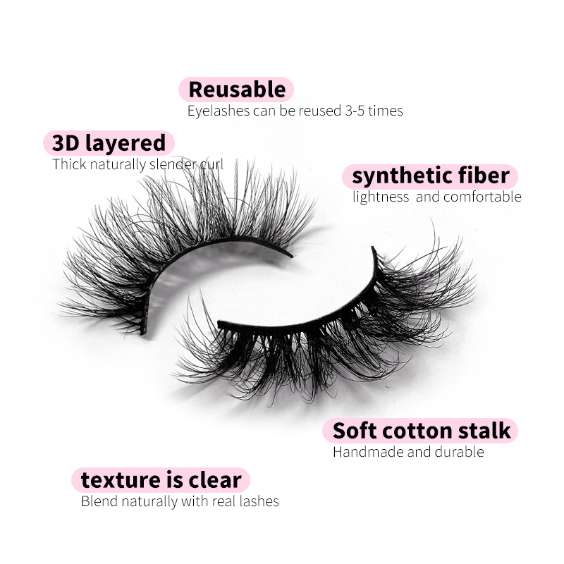 Sisful Tempt Fluffy Faux Mink 10 Pairs D Curl Strip Lashes, providing a selection of personalized designs spanning from 10mm to 16mm