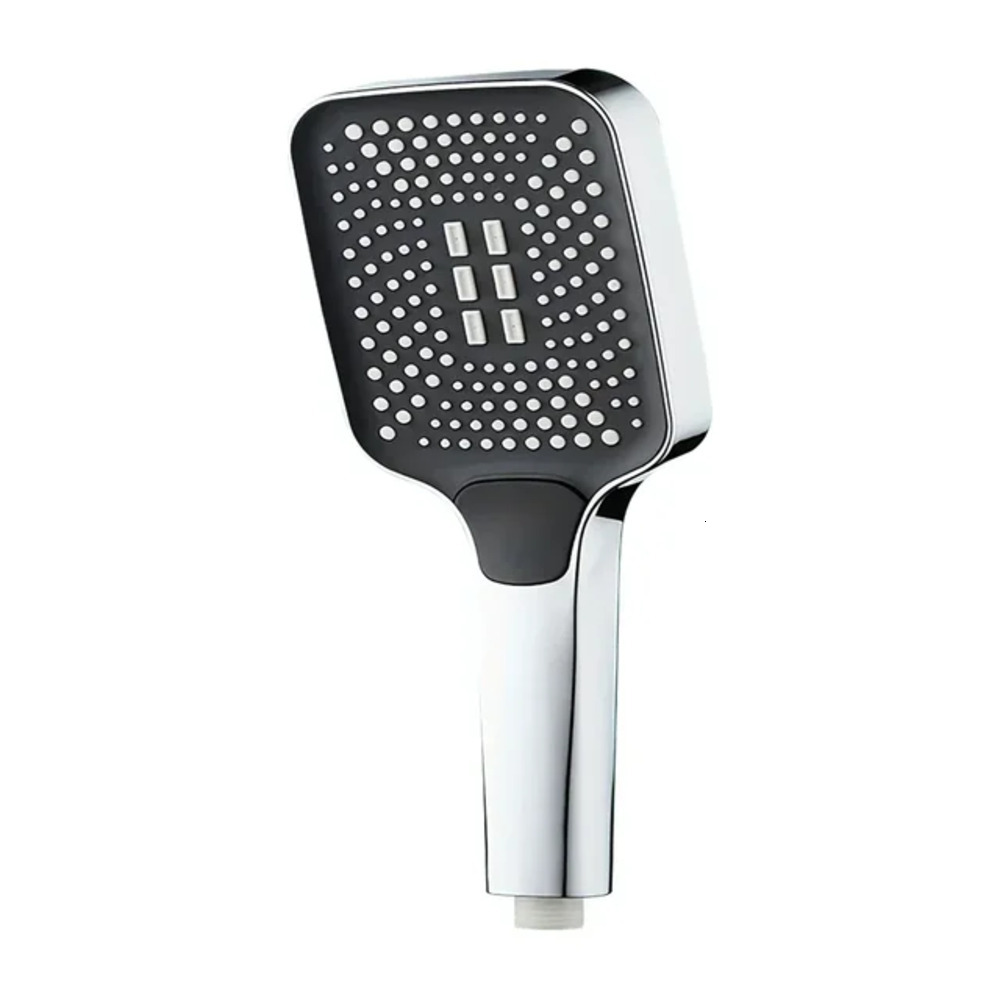 New Square Adjustable Shower Head 4 Modes Rainfall Shower Large Flow Showerhead High Pressure Water Saving Shower Mixer Bathroom Accessories