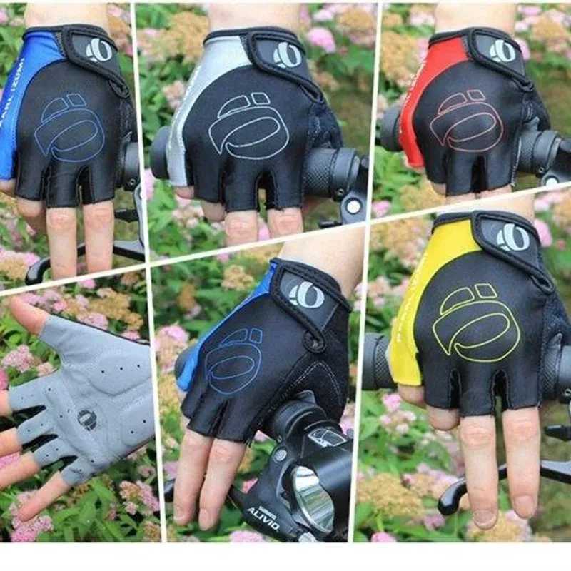Gel Half Finger Cycling Gloves Anti-Slip Anti-sweat Anti Shock MTB Road Bike Gloves Bicyc ft-Right Hand GlovesXJ241118