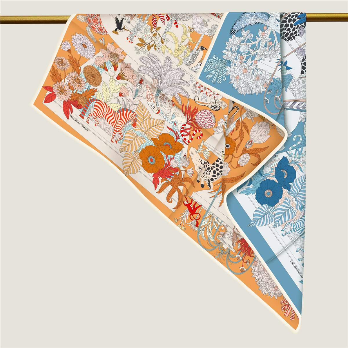 Two Sided Twill Scarf 90cm Women Rolled Edge 90 Silk Scarfs Shawls Square Lady Bandanas Handmade Hair Foulard Femme Bag Bandana Christmas gifts