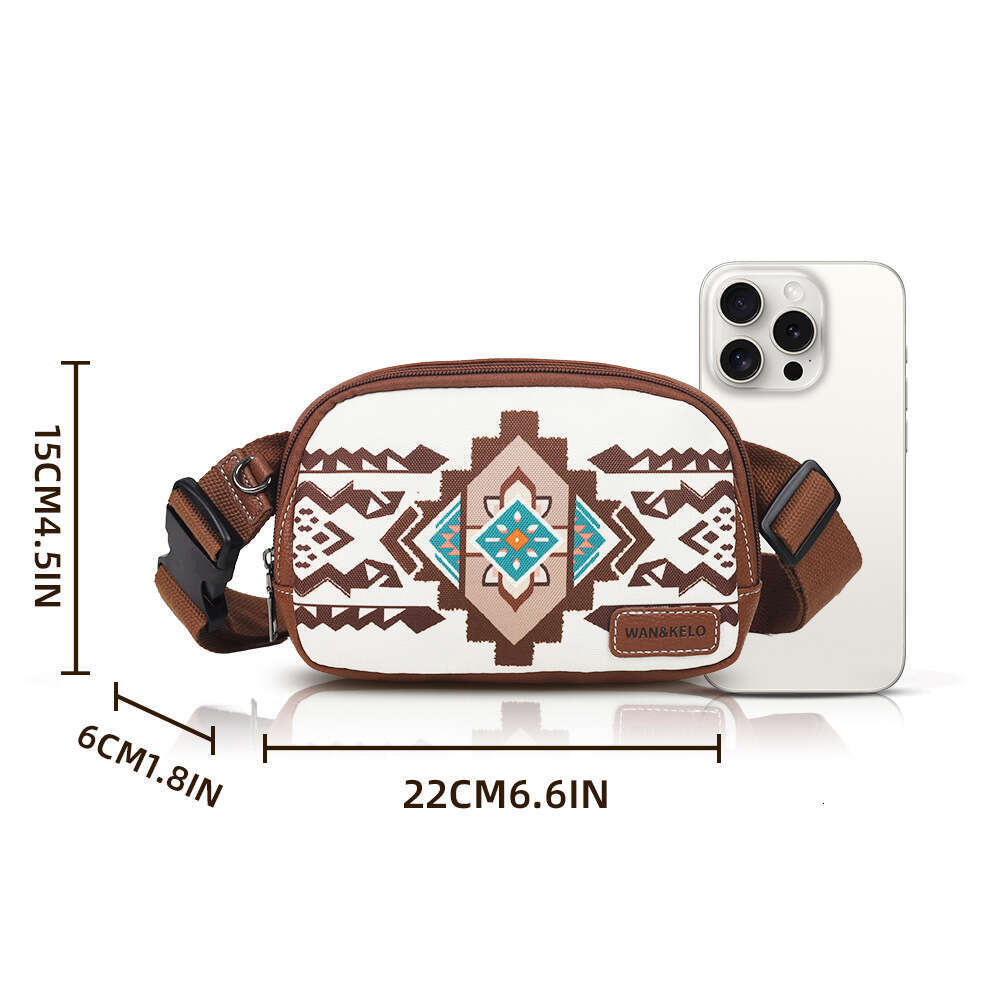 2024 hot selling Bohemian style women's crossbody fashionable chest bag, high-end waist bag