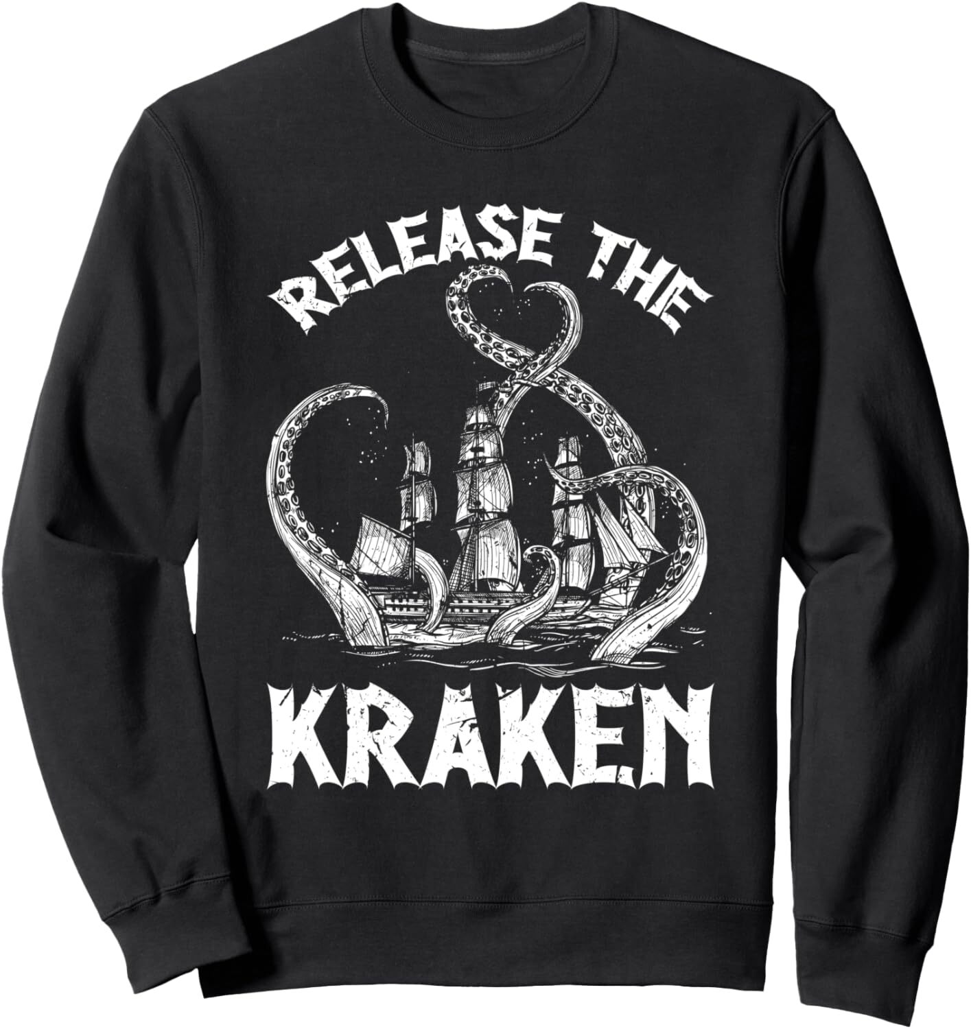 Long Sleeve Shirts for Men sweatshirt Release The Kraken Octopus Sea Creature Sweatshirt T shirt Tee Streetwear Casual tops clothes