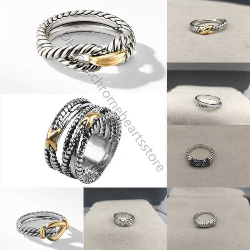 Ring For Women 1:1 High Quality Wedding rings engagement Station Cable Collection Vintage Ethnic Loop Hoop Pendant Punk designer Jewelry gift Band