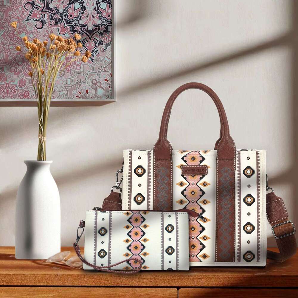 Hot selling Bohemian ethnic style handbag, mother tote bag, commuting bag