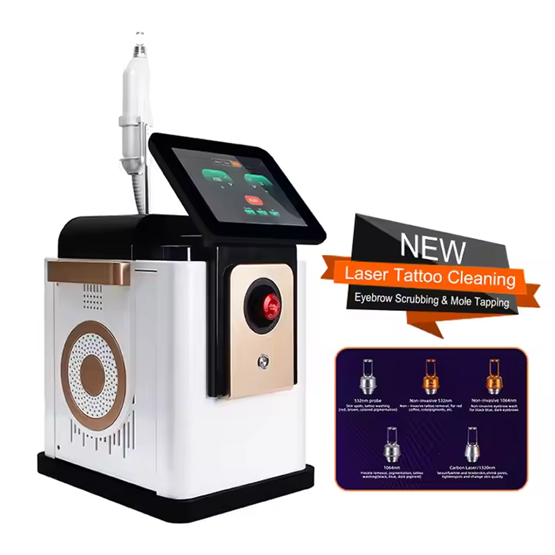 Multi-function Picosecond Q Switched Nd Yag Tattoo Removal Freckle Remover Eyebrow-washing Laser Device