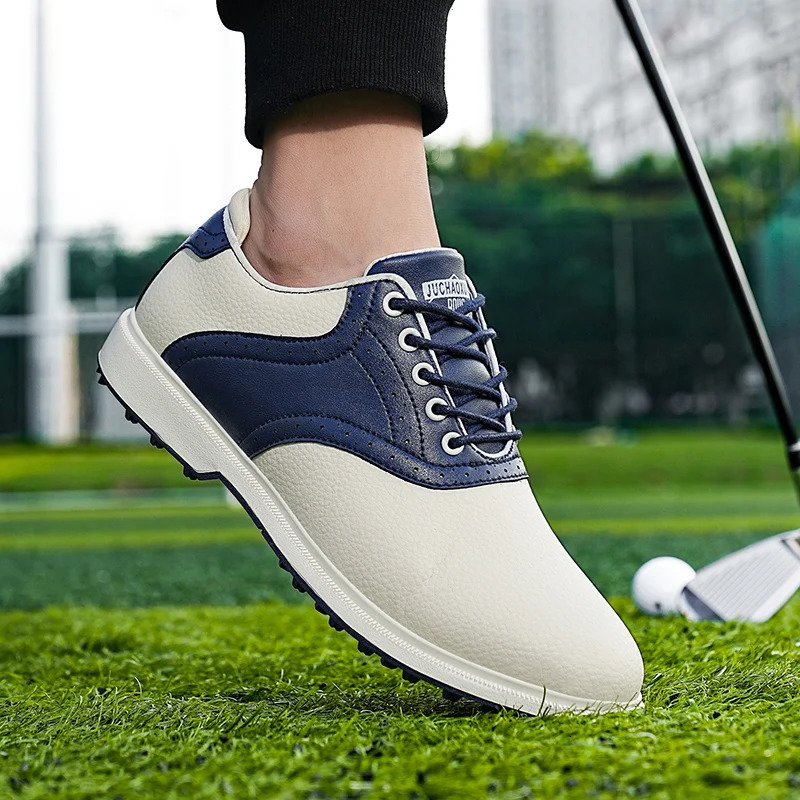 Men Waterproof Golf Shoes Professional Pointed NonSlip Sports Comfortable Outdoor Casual Walking 3947 241118