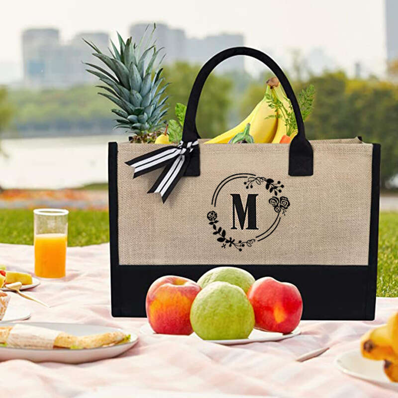 Huangma Fashion Simple Letter Tote for Women, Large Capacity Shopping, Working, Commuting Bag