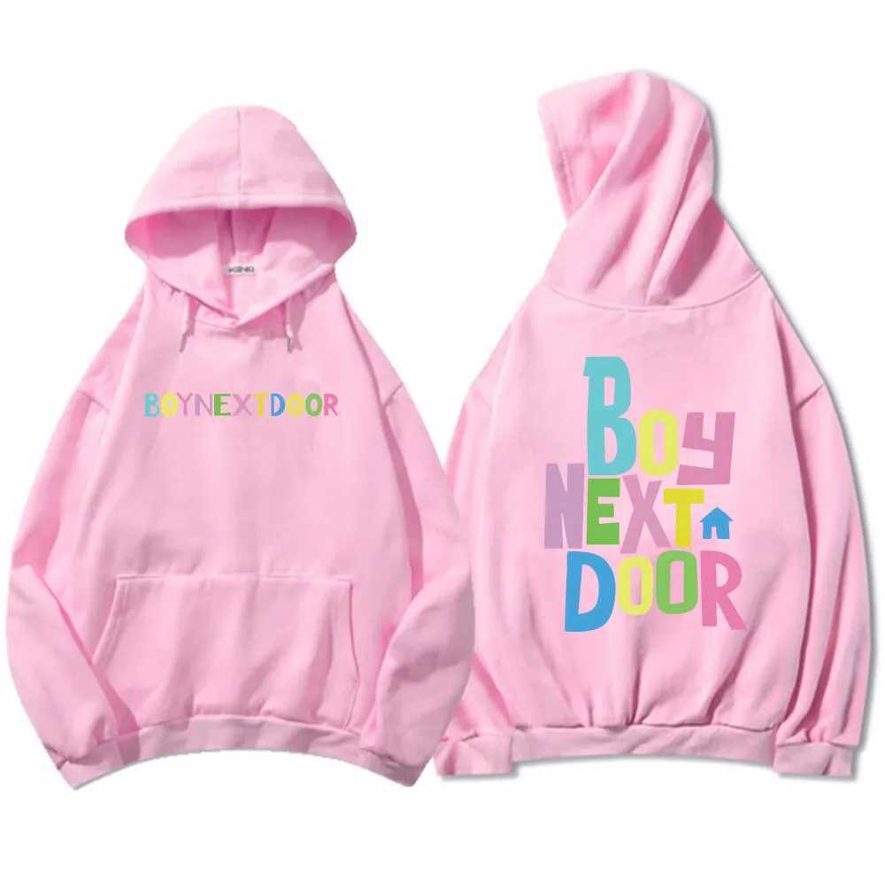 High Quality BOYNEXTDOOR Band Hoodies Sudaderas Mens/Stationery Long Sve Casual Hooded Plow Sweatshirt Korean Molet T241118