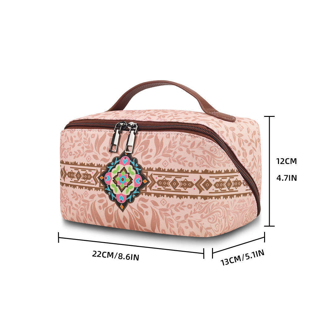 Hot selling Bohemian style makeup lightweight and portable women's storage bag, waterproof beauty bag