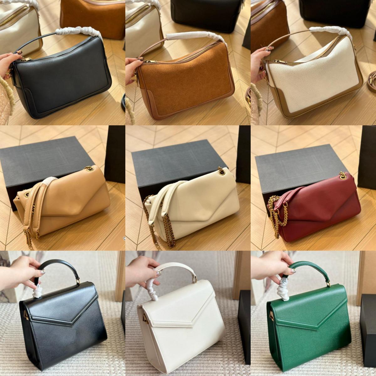 with box Handbags Bags Women's Casual Designer Wedding Date Leather Handbag Letter Metal Triangle Shoulder Bag Street Shopping Messenger Backpack
