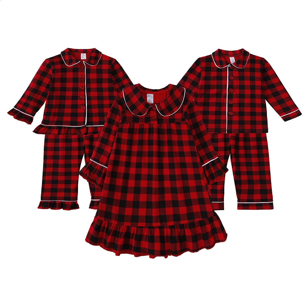 ly arrived Christmas childrens pajamas velvet warm clothing family long sleeved boys and girls dresses Christmas childrens pajamaspants clothing 24111