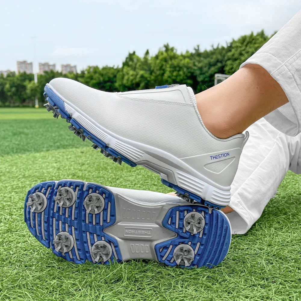 Waterproof Golf Shoes Men Spikes Sneakers Outdoor Joggging Walking Footwears 241118