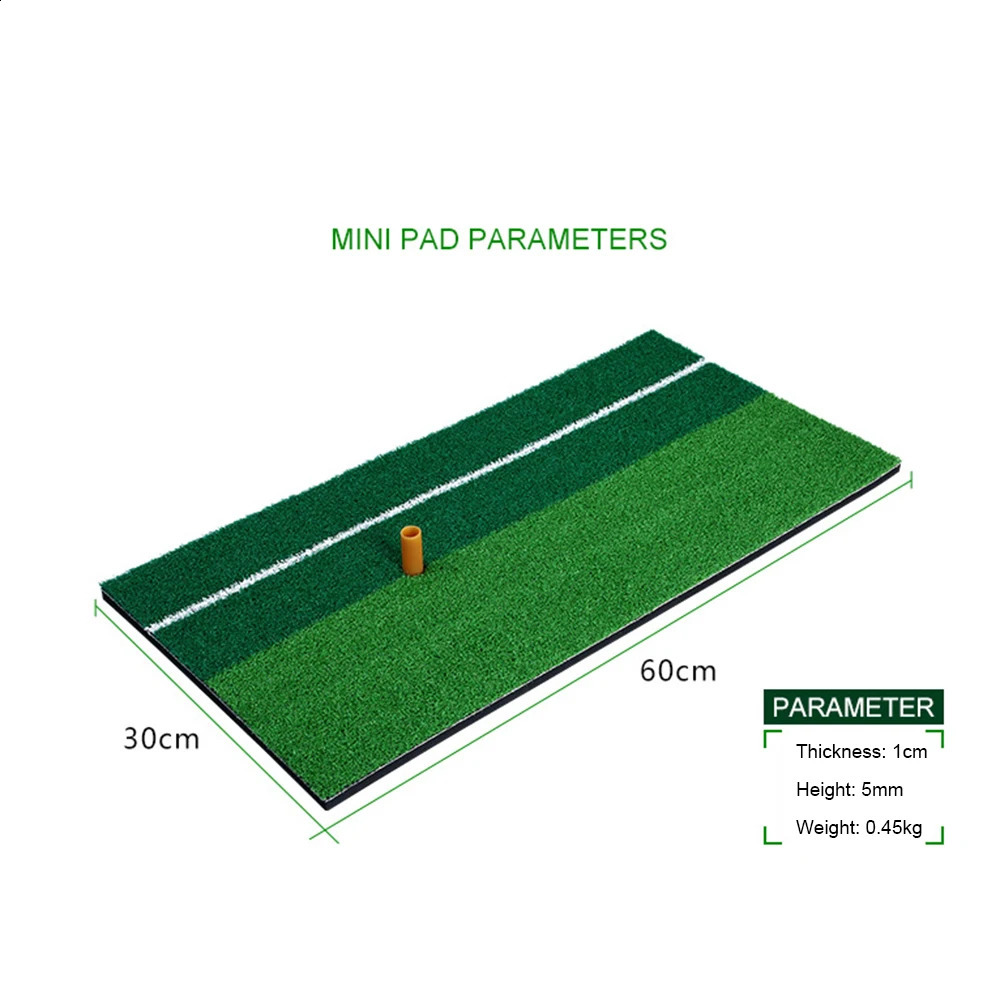PGM Golf Strike Mat Two tone Grass Indoor Mini Practice Mat Portable Thick Swing Mat Golf Training Accessories 241118bj