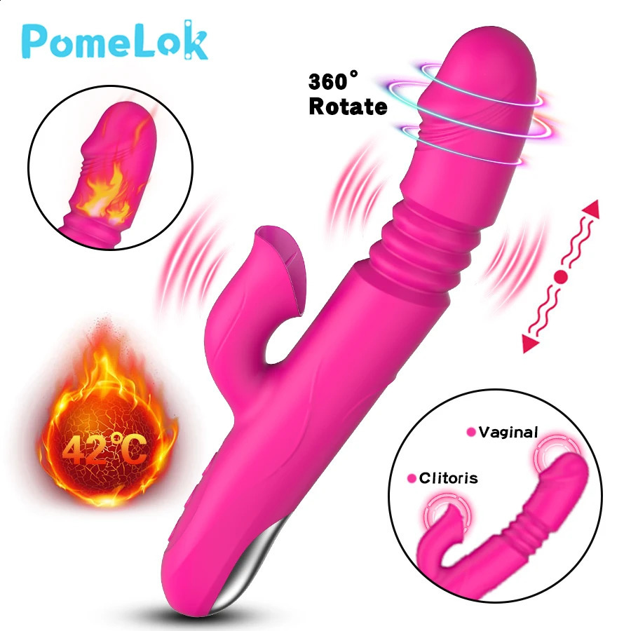 Warming and Stretching Vibrator For Women 10 mode Clitoris Tongue Stimulator reality Dildo Female Sex Toys Adults 241118