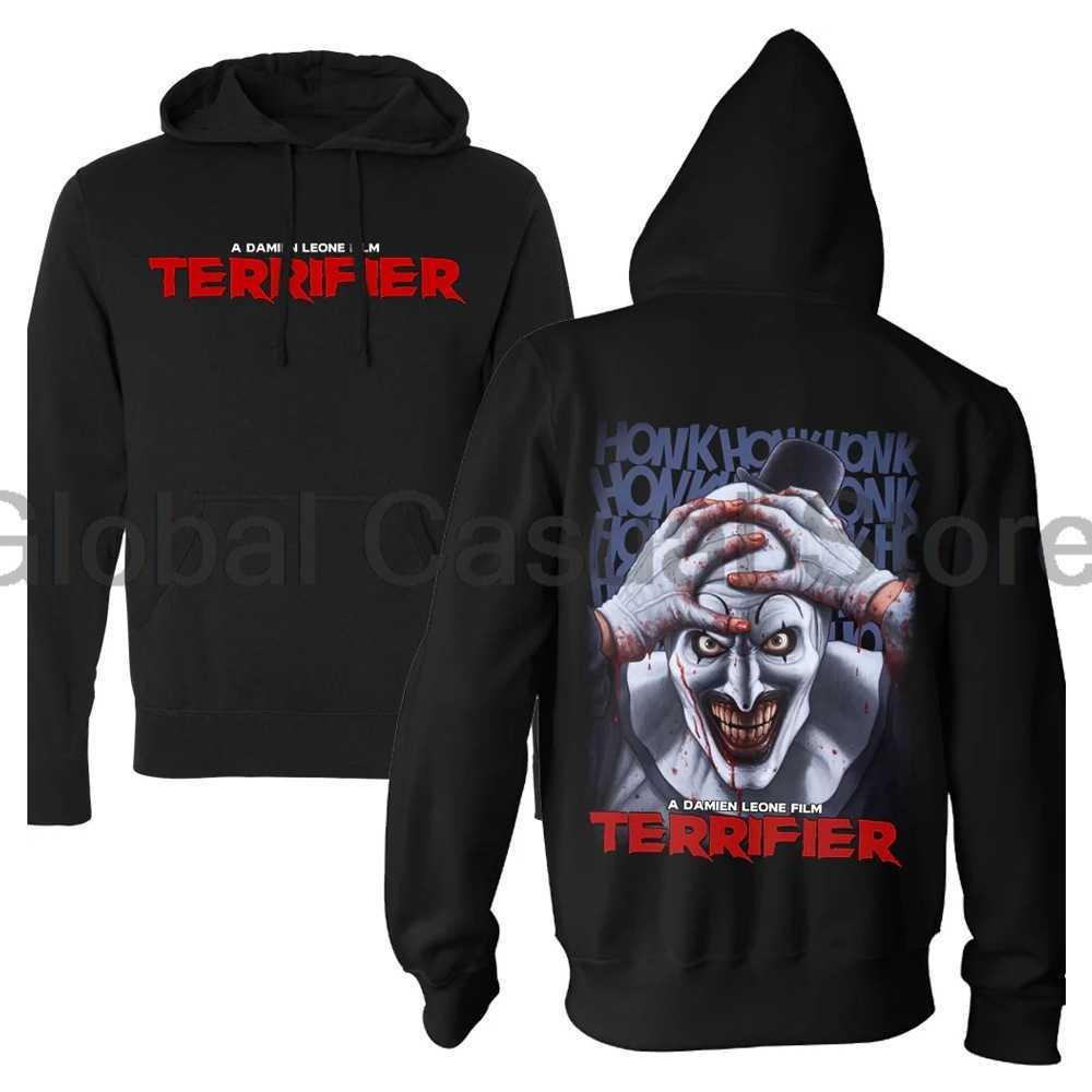 Terrifier 3 Milk And Carnage hoodie Halloween Christmas Merch Mens Knitted Jumpers Crewneck Long Sleeve Pullover Tops X241118
