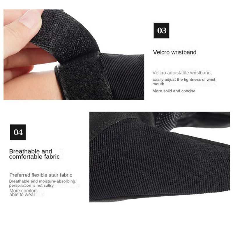 Outdoor Sports Motorcyc Army Fan Gloves Outdoor Tactical Gloves Cycling Gloves Sport Training Non-slip Fitn GloveXJ241118