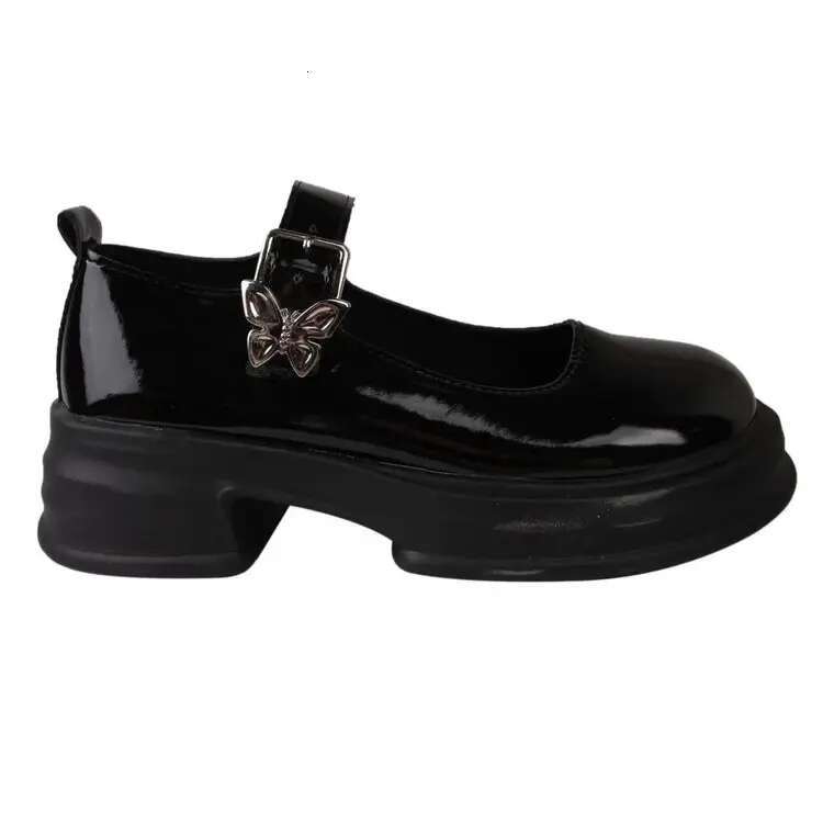 Women's Shoes Platform Oxfords Female Footwear All-Match Patent Leather Ballet Flats Clogs Summer New Dress Retro Mary Janes Me fd3e